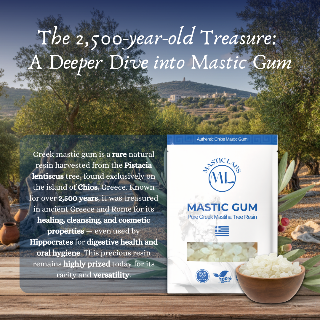 Pure Greek Chios Mastic Gum (Pistacia Lentiscus) - Large Tears